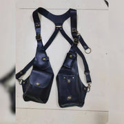 Steampunk™ Schulterholster | Verstellbares Kunstleder-Harness