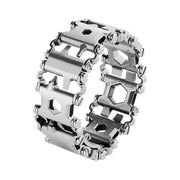 SurvivePro™ Multi-Tool Armband | Edelstahl mit 29 Werkzeugen am Handgelenk
