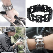 SurvivePro™ Multi-Tool Armband | Edelstahl mit 29 Werkzeugen am Handgelenk