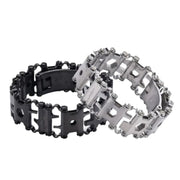 SurvivePro™ Multi-Tool Armband | Edelstahl mit 29 Werkzeugen am Handgelenk