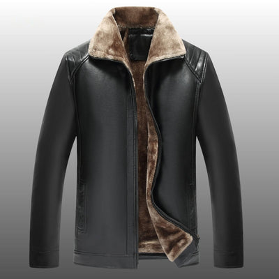UrbanClass™ Lederjacke | Luxuriöse Fellfütterung und Zeitloses Design