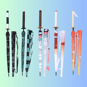 ZenBrella™ | UV-blockierender Anime-Regenschirm, leichter Demon Slayer-Schirm, Zenitsu & Tanjiro