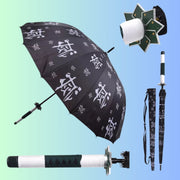 ZenBrella™ | UV-blockierender Anime-Regenschirm, leichter Demon Slayer-Schirm, Zenitsu & Tanjiro