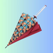 ZenBrella™ | UV-blockierender Anime-Regenschirm, leichter Demon Slayer-Schirm, Zenitsu & Tanjiro