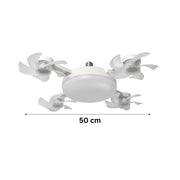 AeroGlow™ Ventilatorlampe | LED, E27 Fassung & Stilvolles Decken-Design