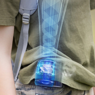 Airflowpro™ - Leistungsstarker Mini-Ventilator mit doppeltem Clip zum Wandern, Campen und mehr