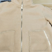 CozyLuxe™ Teddy Wolljacke | Luxuriöser Komfort mit Hohem Kragen und Weicher Schafwolle
