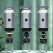 BrewMaster™ 3-in-1 Tragbare Espressomaschine | Für Kapseln & Gemahlenen Kaffee