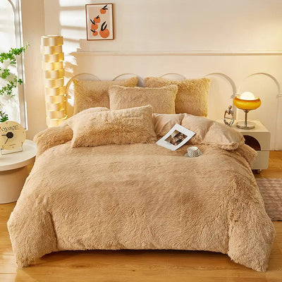 Teddy Fluffy Fleece-Bettwäsche-Set | 3- oder 4-teilig