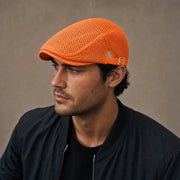 Casual Mesh Flat Cap™ | Luftige Schiebermütze