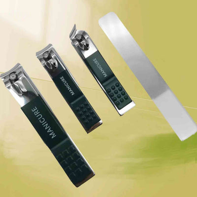 Clipora™ Nagelknipser-Set mit Nagelfeile | Anti-Spritz Design, in luxuriösem Geschenkkarton