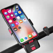 CycloMax™ Fahrrad Gadget | Handyhalterung, Powerbank, Licht & Hupe