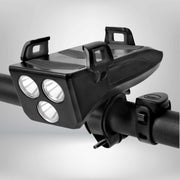 CycloMax™ Fahrrad Gadget | Handyhalterung, Powerbank, Licht & Hupe