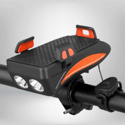 CycloMax™ Fahrrad Gadget | Handyhalterung, Powerbank, Licht & Hupe