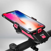 CycloMax™ Fahrrad Gadget | Handyhalterung, Powerbank, Licht & Hupe