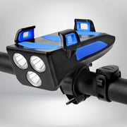 CycloMax™ Fahrrad Gadget | Handyhalterung, Powerbank, Licht & Hupe