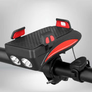 CycloMax™ Fahrrad Gadget | Handyhalterung, Powerbank, Licht & Hupe