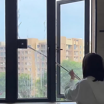 Haushalt™ Doppelseitiges Glasreinigungsgerät für hohe Fenster