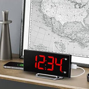 Digiclock™ | Gebogener LED Digitalwecker mit modernem Design