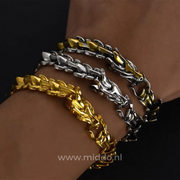 Entfessle die Kraft der Norwegischen Legenden | Wikinger Drachenarmband und/oder Kette mit €20 Rabatt auf das Set