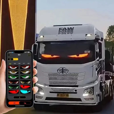 DriveFlex™ Matrix-LED-Display | Devil Eyes, Texte & Animationen per App + Fernbedienung