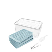 FrostSphere™ Runde Eisformen-Set mit 33 Rastern | Platzsparende dünne Eisformen
