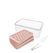 FrostSphere™ Runde Eisformen-Set mit 33 Rastern | Platzsparende dünne Eisformen