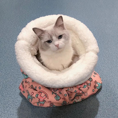 FurHaven™ Kuscheliges Katzenbett | Warm, Gemütlich & Geschützt Das lieben Katzen