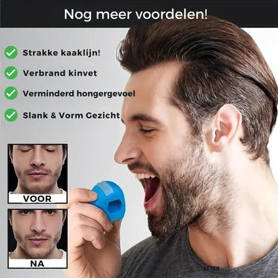 KaakMaster™ Pro Kiefertrainer für eine trainierte, männliche Kieferlinie