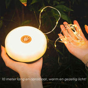 GlowMate™ Lampe | Stimmungslampe, Lichterkette und Powerbank für draußen