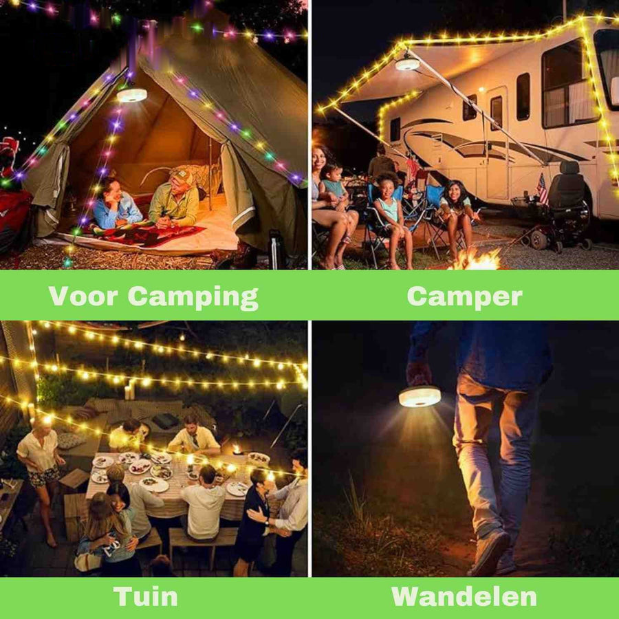 GlowMate™ Lampe | Stimmungslampe, Lichterkette und Powerbank für draußen
