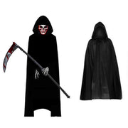 Grimora™ Set | Halloween-Mantel, Skelettmaske & Sichel-Accessoires