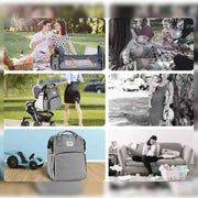 BabyLuxe™ Rucksack | Faltbares Babybett, Mückenabweisend & Große Kapazität
