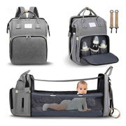 BabyLuxe™ Rucksack | Faltbares Babybett, Mückenabweisend & Große Kapazität