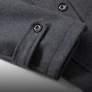 WoolGuard™ Winterjacke | Luxuriöser Doppelkragen-Trenchcoat für Herren | Warm & Stilvoll für den Winter