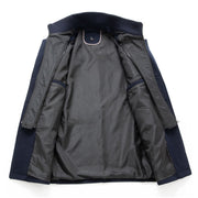 WoolGuard™ Winterjacke | Luxuriöser Doppelkragen-Trenchcoat für Herren | Warm & Stilvoll für den Winter
