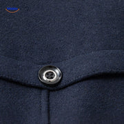 WoolGuard™ Winterjacke | Luxuriöser Doppelkragen-Trenchcoat für Herren | Warm & Stilvoll für den Winter