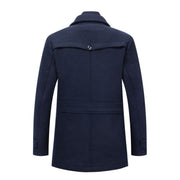 WoolGuard™ Winterjacke | Luxuriöser Doppelkragen-Trenchcoat für Herren | Warm & Stilvoll für den Winter