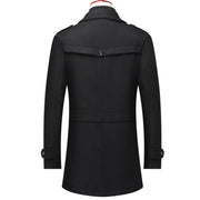WoolGuard™ Winterjacke | Luxuriöser Doppelkragen-Trenchcoat für Herren | Warm & Stilvoll für den Winter