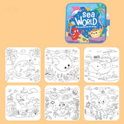 AquaDoodle™ Buch | Wiederverwendbarer, Magischer Wasserfarben Spaß für Kinder