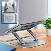 Verbessere deinen Arbeitsplatz mit dem 360° drehbaren Laptop- und Tablet-Ständer