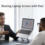 Verbessere deinen Arbeitsplatz mit dem 360° drehbaren Laptop- und Tablet-Ständer