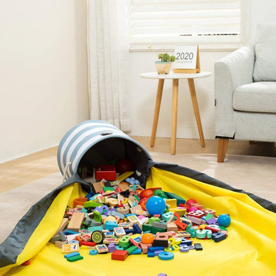 LegoTote™ Spielmatte & Aufräumtasche | Schnelles Aufräumen mit Reißverschluss für Kinder