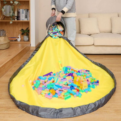 LegoTote™ Spielmatte & Aufräumtasche | Schnelles Aufräumen mit Reißverschluss für Kinder