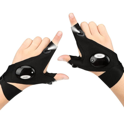 LightGrip™ Handschuhe | LED-Beleuchtung für nächtliches Laufen, Radfahren und Angeln