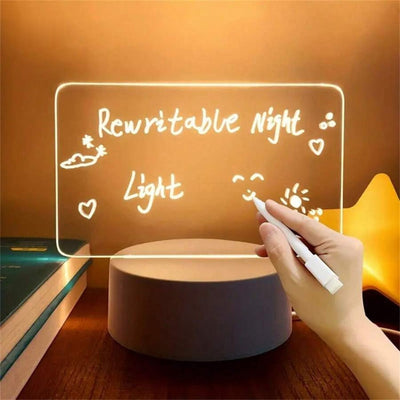 LumiNote™ Schreibtischlampe | Wischbare Memo-Notiztafel, Helle und Stimmungsvolle Erinnerung