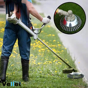 Weedmaster™ | Kabellose Unkrautbürste mit Drahträdern für Rasen- und Gartenpflege