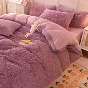Teddy Fluffy Fleece-Bettwäsche-Set | 3- oder 4-teilig