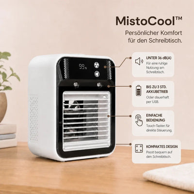 MistoCool™ | Tischventilator mit Wassernebel