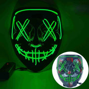 PhantomGlow™ Maske | LED-Licht, Lumineszierend & Perfekt für Halloween